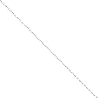 18 Inch 9ct White Gold Curb Chain