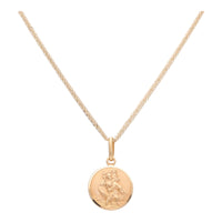 St Christopher 12mm 9ct Yellow Gold Pendant - Michael Jones Jeweller