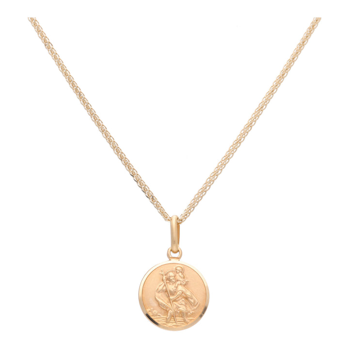 St Christopher 12mm 9ct Yellow Gold Pendant