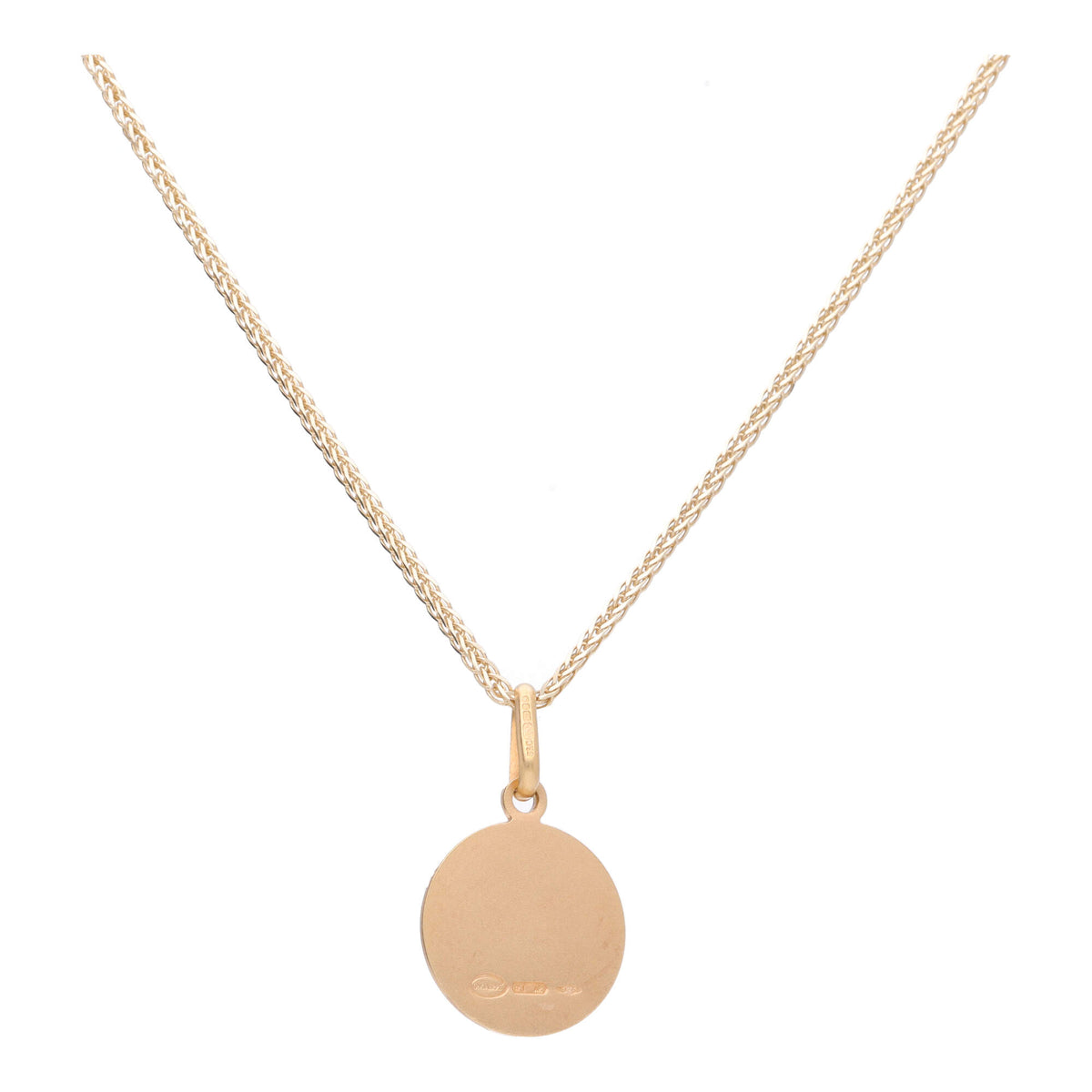 St Christopher 12mm 9ct Yellow Gold Pendant - Michael Jones Jeweller