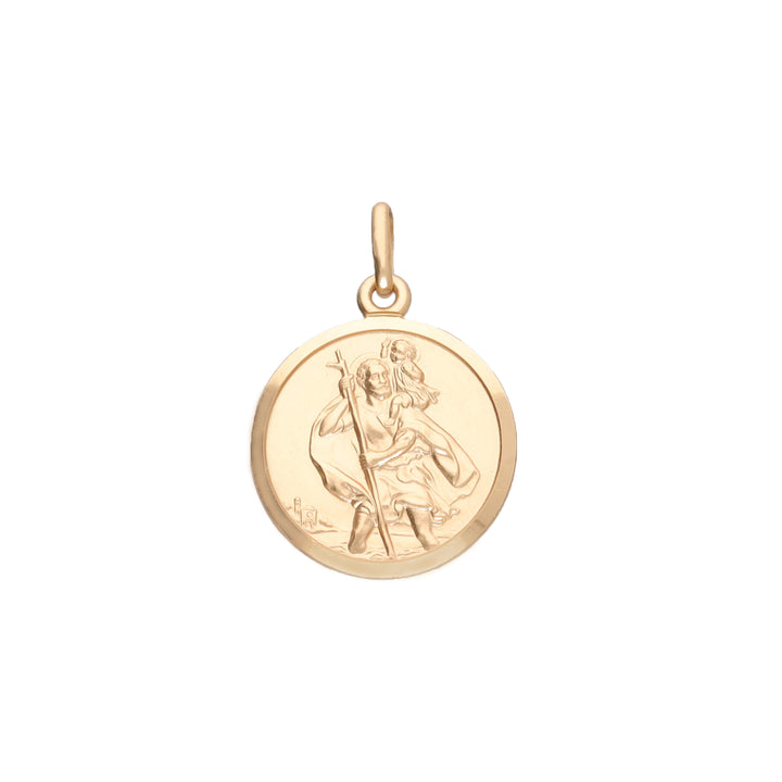 St Christopher 9ct Yellow Gold Pendant