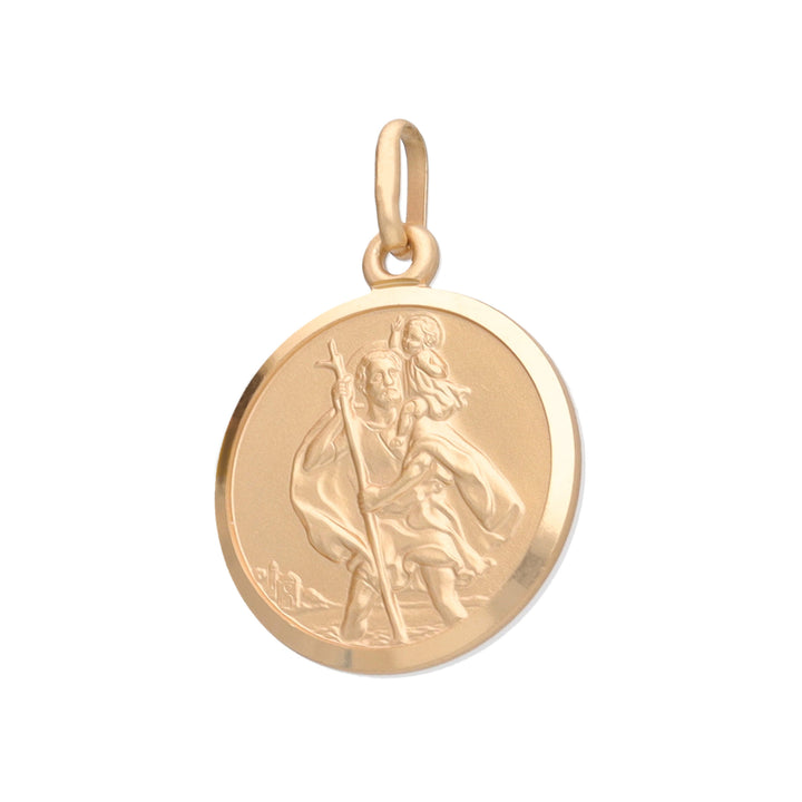 St Christopher 9ct Yellow Gold Pendant