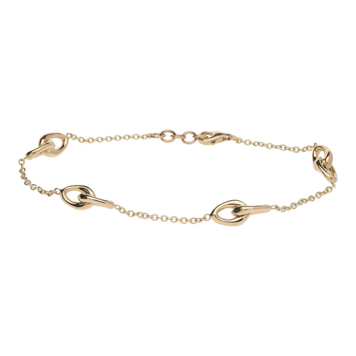 Figure of 8 Link 9ct Yellow Gold Bracelet