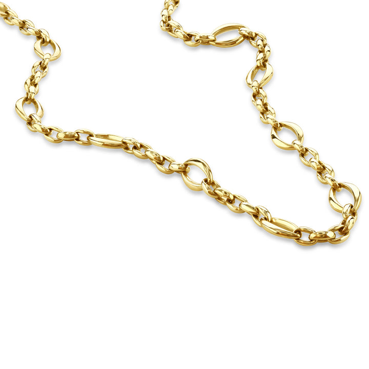 Oval Link 9ct Yellow Gold 18 Inch Chain