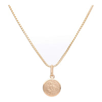 St Christopher 10mm 9ct Yellow Gold Pendant - Michael Jones Jeweller