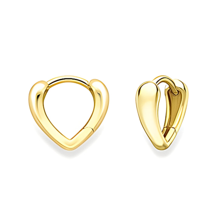 Tapered 9ct Yellow Gold Huggy Hoop Earrings