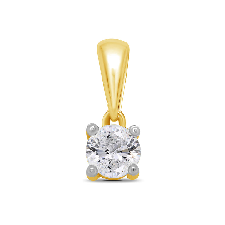 Diamond 0.15ct 9ct  Yellow Gold Pendant