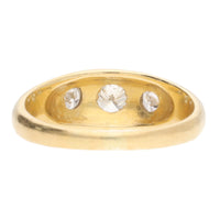Pre-Owned Diamond 18ct Yellow Gold Three Stone Ring