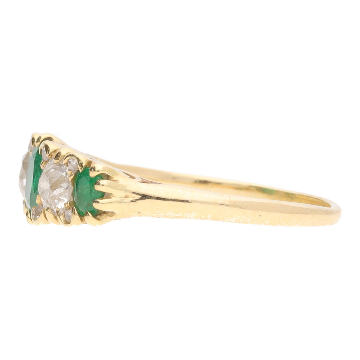 Pre-Owned Emerald and Diamond Ring - Michael Jones Jeweller