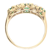Pre-Owned Emerald and Diamond Ring