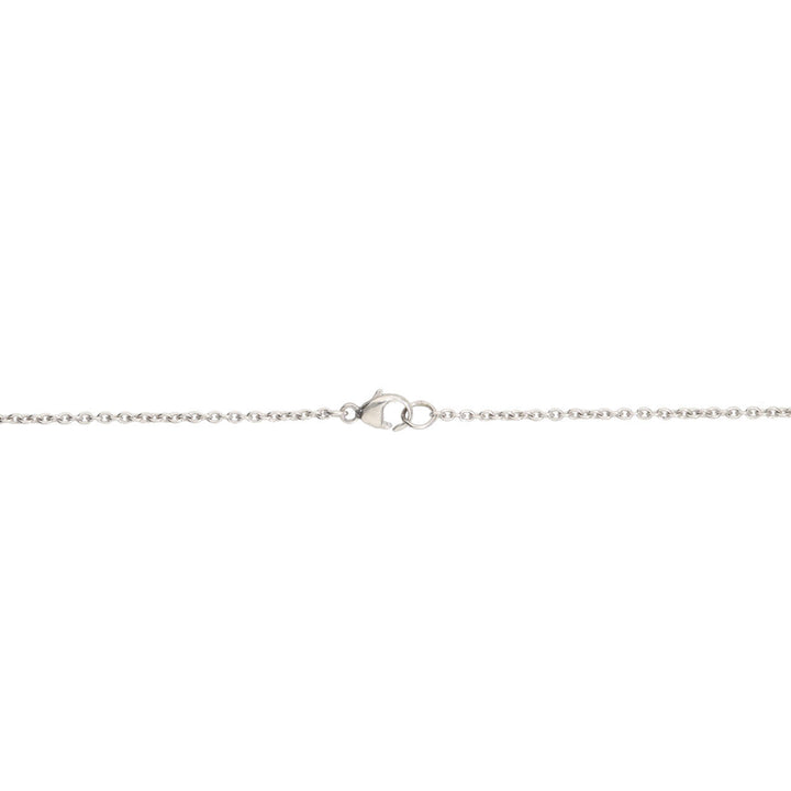 Pre-Owned Opal and Diamond Platinum Necklet