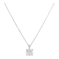 Round Brilliant 1.52ct Laboritory Grown 18ct White Gold Necklace - Michael Jones Jeweller