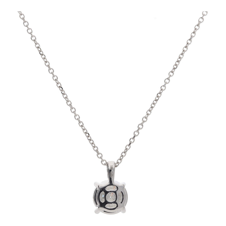 Round Brilliant 1.52ct Laboritory Grown 18ct White Gold Necklace - Michael Jones Jeweller