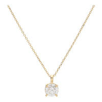 Round Brilliant 1.52ct Laboritory Grown 18ct Yellow Gold Necklace - Michael Jones Jeweller