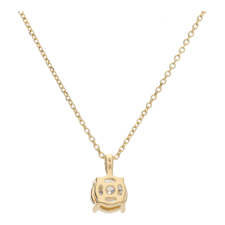 Round Brilliant 1.52ct Laboritory Grown 18ct Yellow Gold Necklace