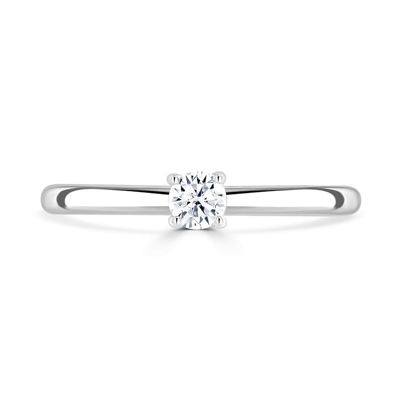 Brown & Newirth 0.15ct Diamond Platinum Passion Solitaire Ring - Michael Jones Jeweller
