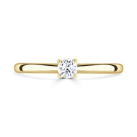 Brown & Newirth 0.15ct Diamond 9ct Yellow Gold Passion Solitaire Ring