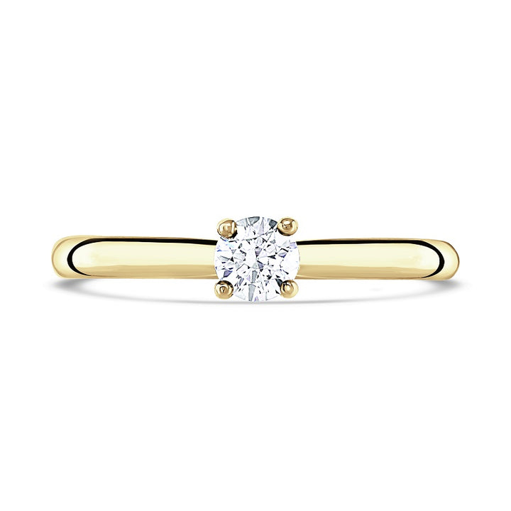 Brown & Newirth 0.25ct Diamond 9ct Yellow Gold Passion Solitaire Ring - Michael Jones Jeweller