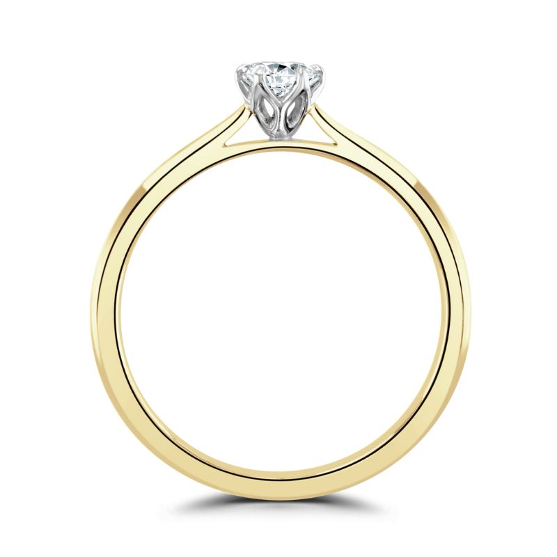 Brown & Newirth 0.25ct Diamond 9ct Yellow Gold Delphine Solitaire Ring - Michael Jones Jeweller