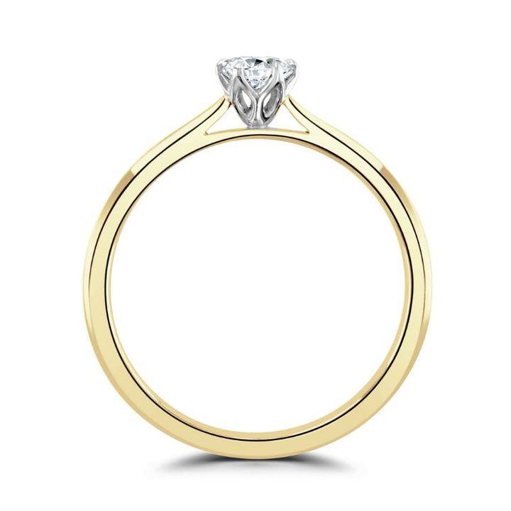 Brown & Newirth 0.25ct Diamond 9ct Yellow Gold Delphine Solitaire Ring