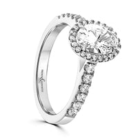 Brown & Newirth Created 1.36ct Laboratory Grown Diamond Oval Larissa Platinum Ring