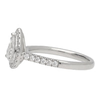 Pre-Owned Diamond 0.50ct Platinum Pear Cluster Ring