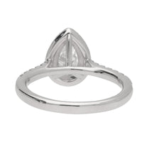 Pre-Owned Diamond 0.50ct Platinum Pear Cluster Ring