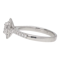 Pre-Owned Diamond Platinum Oval Cluster Ring - Michael Jones Jeweller