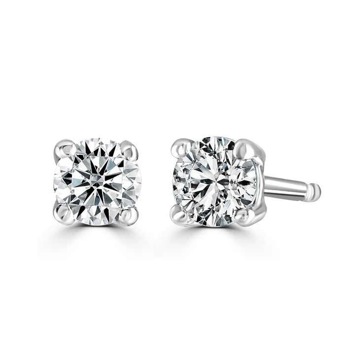 Ava Diamond 0.30ct 9ct White Gold Stud Earrings