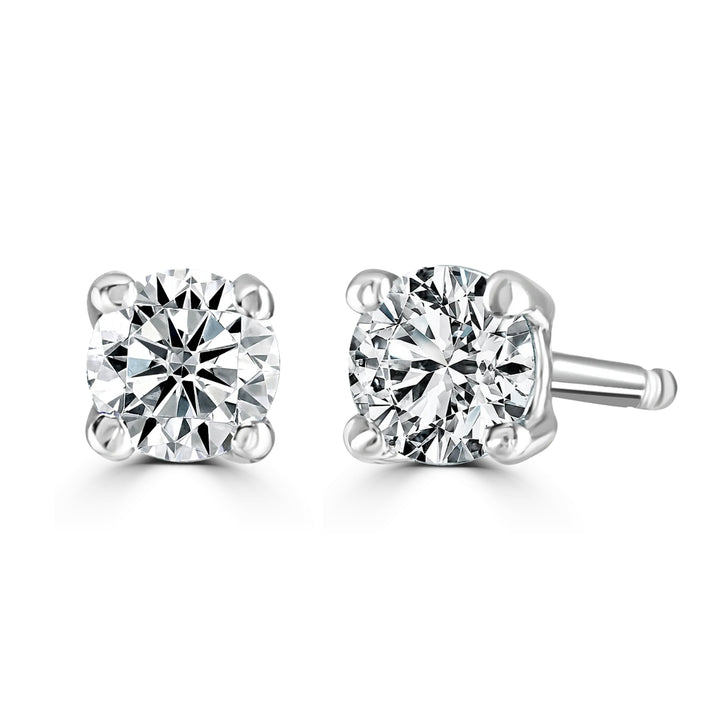 Ava Diamond 0.40ct 9ct White Gold Stud Earrings