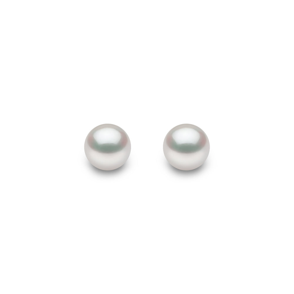 Yoko Classic Akoya Pearl 6mm 18ct White Gold Stud Earrings