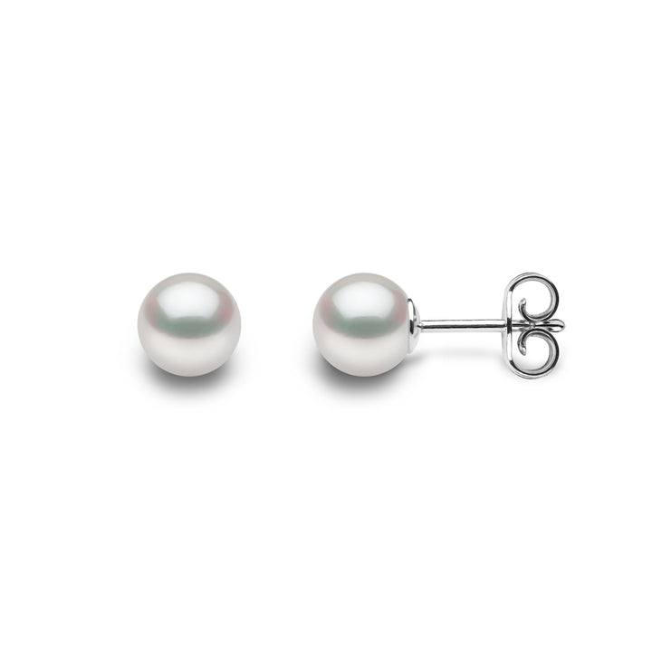 Yoko Classic Akoya Pearl 6mm 18ct White Gold Stud Earrings