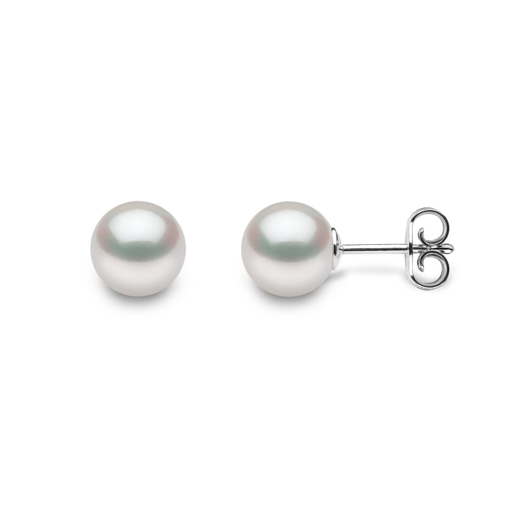 Yoko Classic Akoya Pearl 7mm 18ct White Gold Stud Earrings