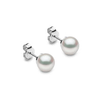 Yoko Classic Akoya Pearl 7mm 18ct White Gold Stud Earrings