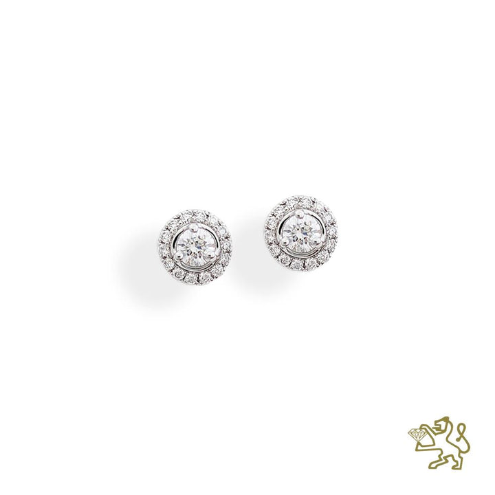 Skye Diamond 0.26ct 18ct White Gold Cluster Stud Earrings