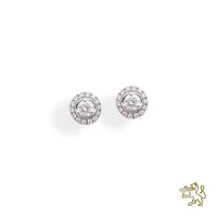 Skye Diamond 0.26ct 18ct White Gold Cluster Stud Earrings