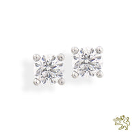Open Tulip 0.39ct F VS Diamond Platinum Earrings