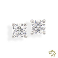 Open Tulip 0.70ct F VS1 Diamond Platinum Earrings