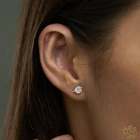 Open Tulip 0.70ct F VS1 Diamond Platinum Earrings