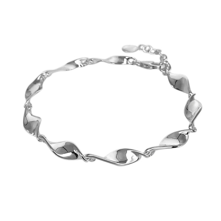 Silver Twist Link Bracelet - Michael Jones Jeweller
