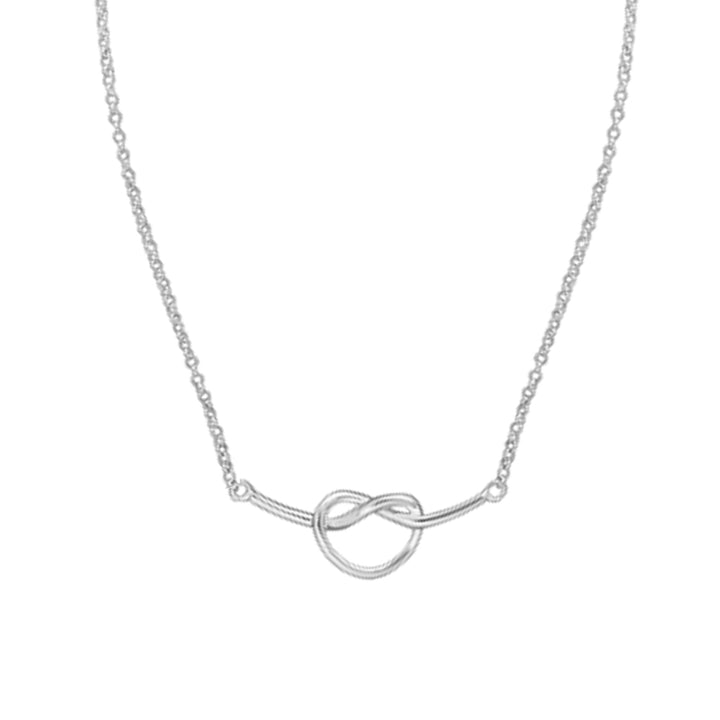Open Knot Silver Necklace - Michael Jones Jeweller