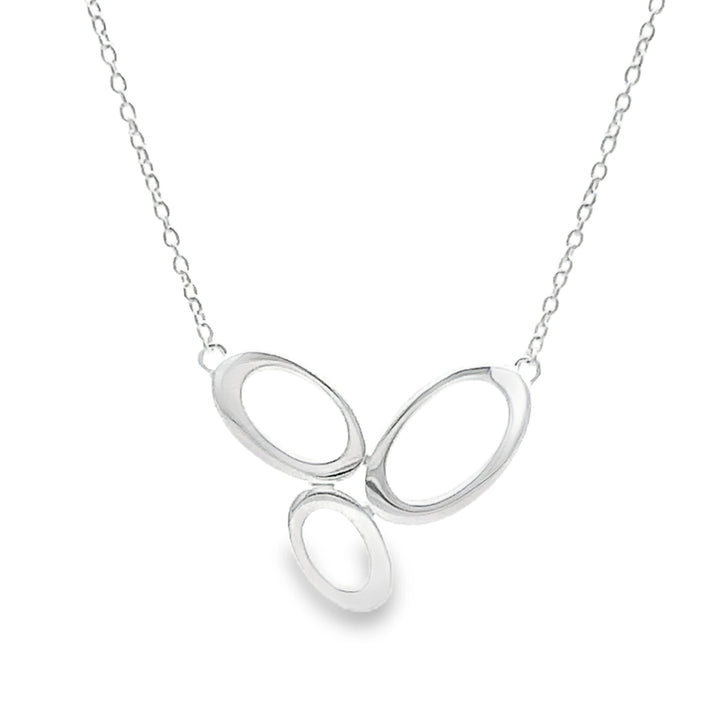 Silver Open Oval Chain Necklace - Michael Jones Jeweller