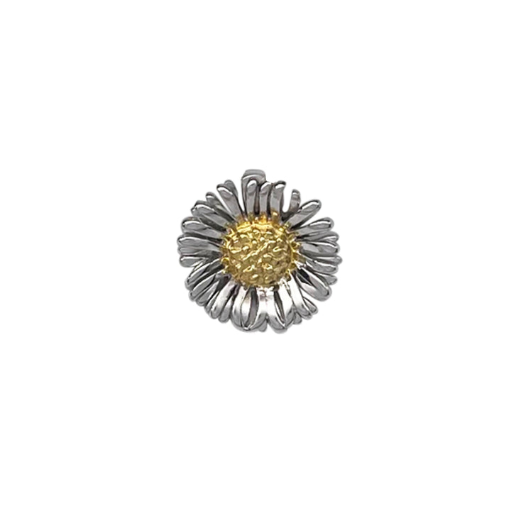 Silver and Gold-Plated Dairy Flower Pendant - Michael Jones Jeweller