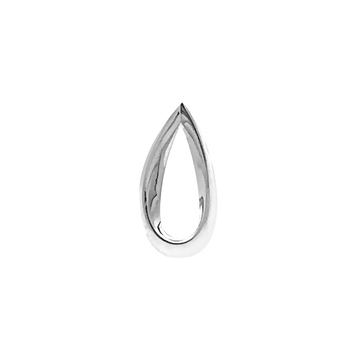 Silver Open Pear-Shape Pendant - Michael Jones Jeweller