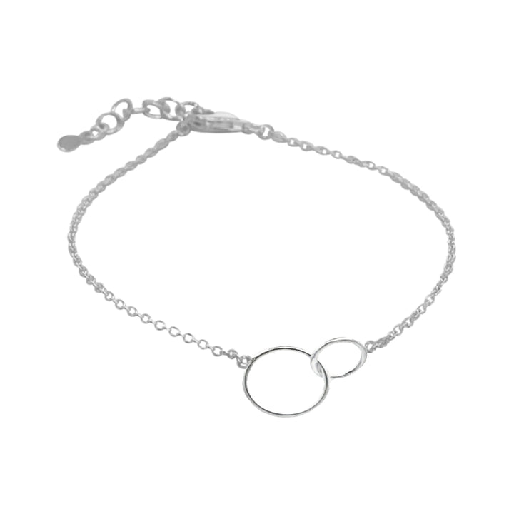 Entwined Circle Silver Chain - Michael Jones Jeweller