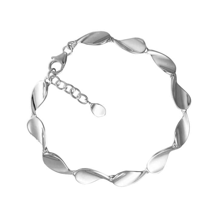 Twisted Link Silver Bracelet - Michael Jones Jeweller