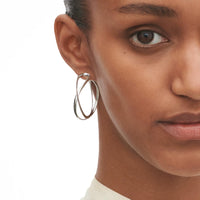 Georg Jensen Large Silver Infinity Hoop Earrings - Michael Jones Jeweller