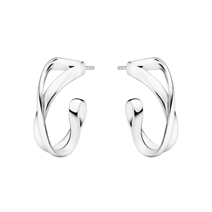 Georg Jensen Infinity Small Silver Hoop Earrings
