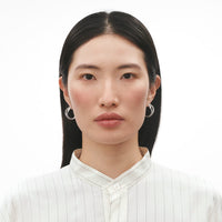 Georg Jensen Infinity Small Silver Hoop Earrings - Michael Jones Jeweller