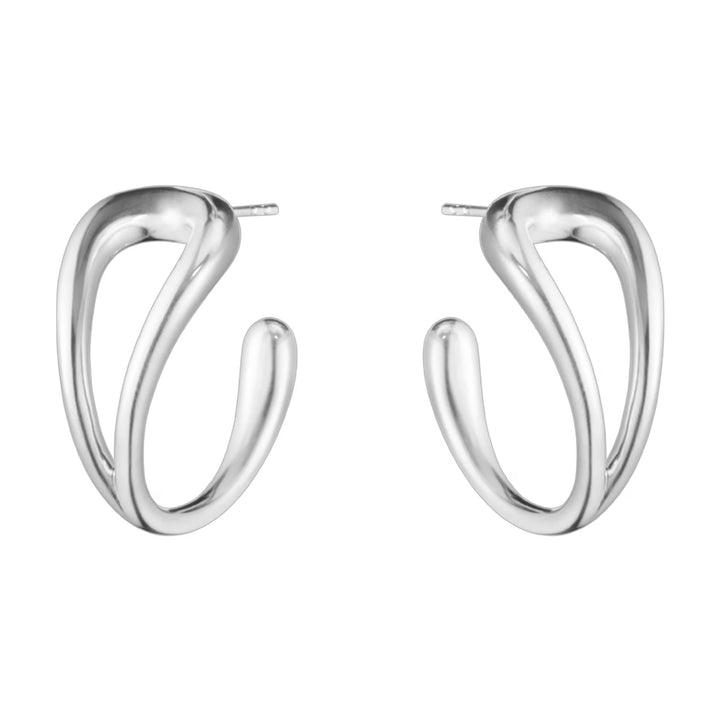 Georg Jensen Mercy Silver Hoop Earrings